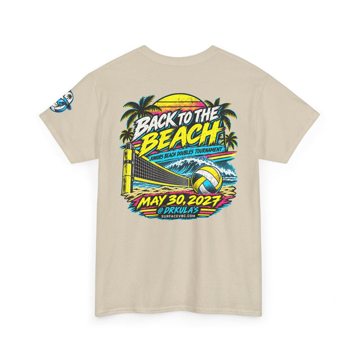 Back to the Beach — Retro Beach Volleyball Tournament Tee