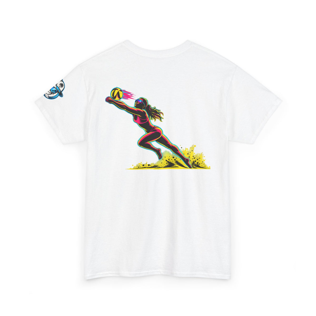 Beach Volleyball Tee — "Surface" Sunset Surface Club Graphic T-Shirt