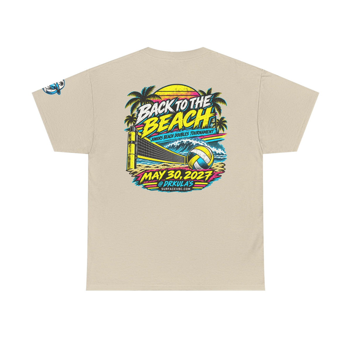 Back to the Beach — Retro Beach Volleyball Tournament Tee