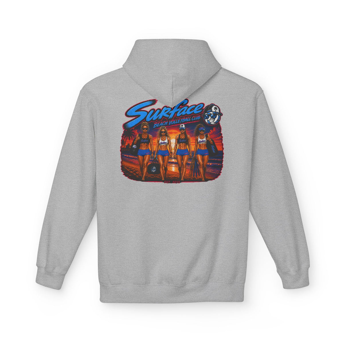 Surface Beach Volleyball Hoodie —Sunset Nights Pullover
