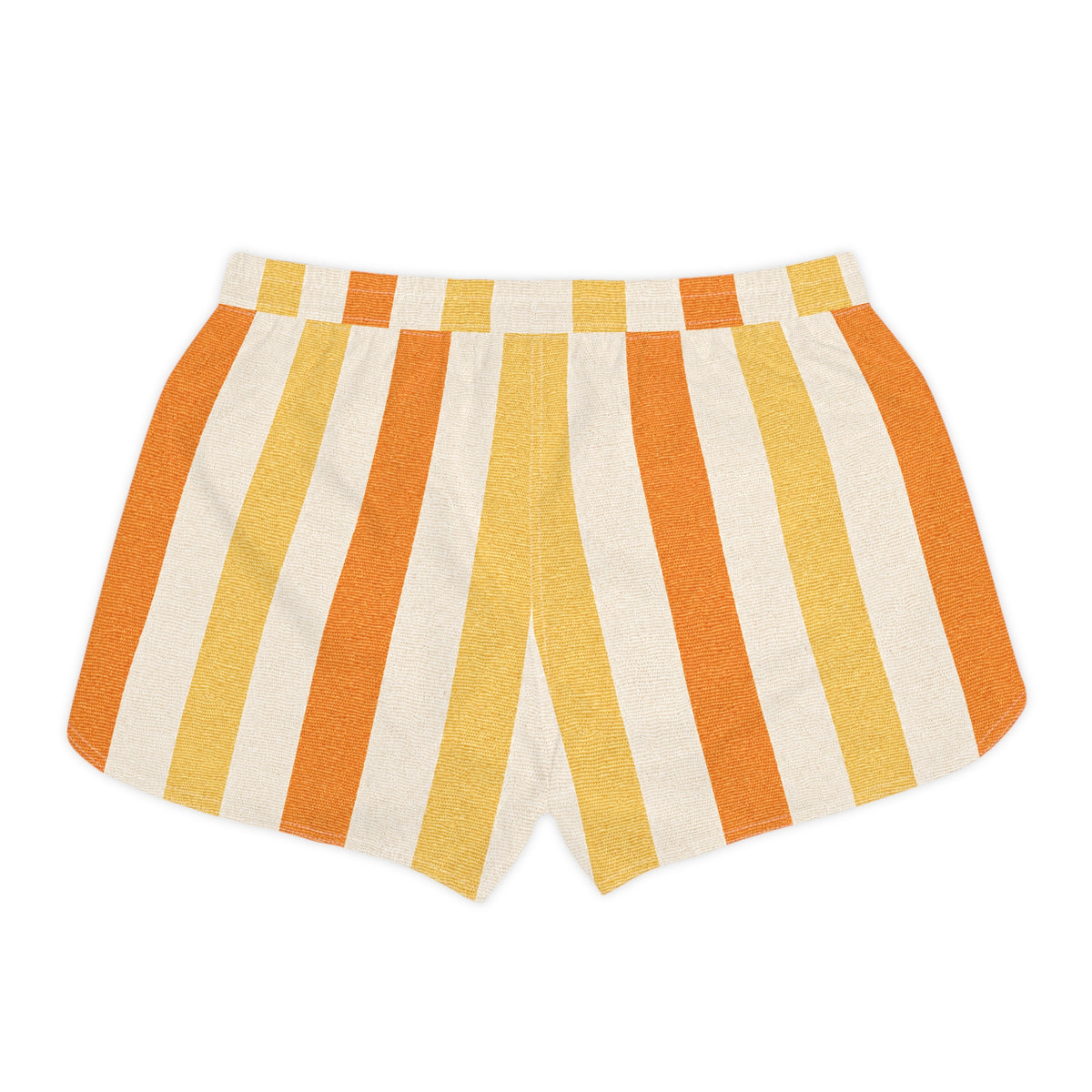 Rum Runner Sunrise Striped Women's Casual Shorts – Beachy Summer Lounge Shorts