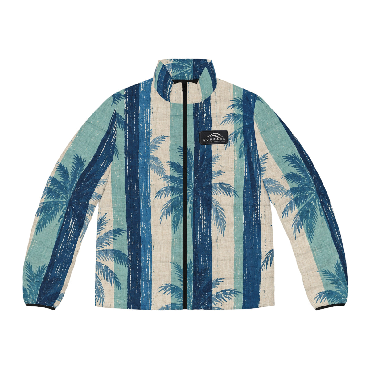 Tropical Palm Tree Puffer Jacket