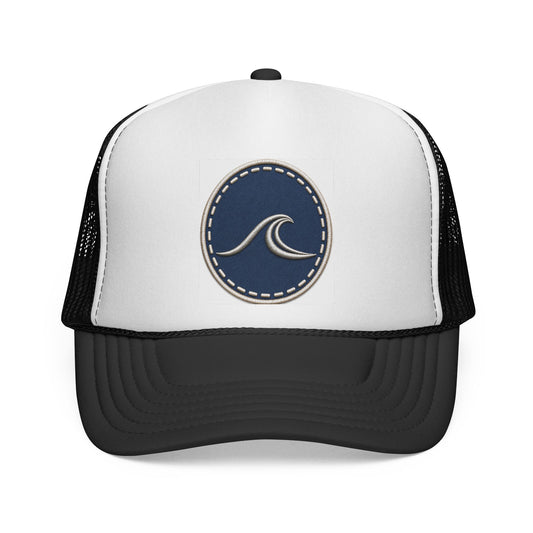Surfache Wave Trucker Hat — Vintage Surf Logo Cap for Beach Lov