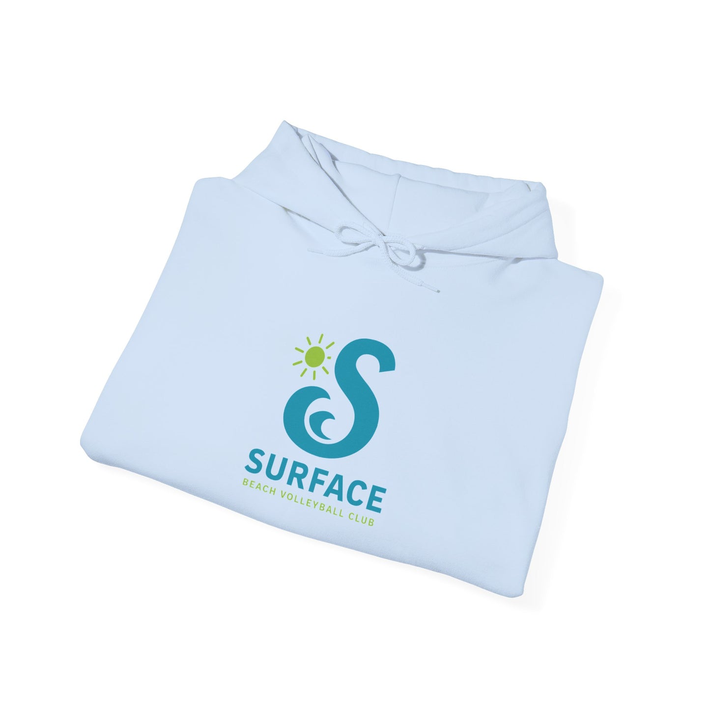 Wave Logo Surface Beach Volleyball Unisex Heavy Blend™ Hooded Sweatshirt