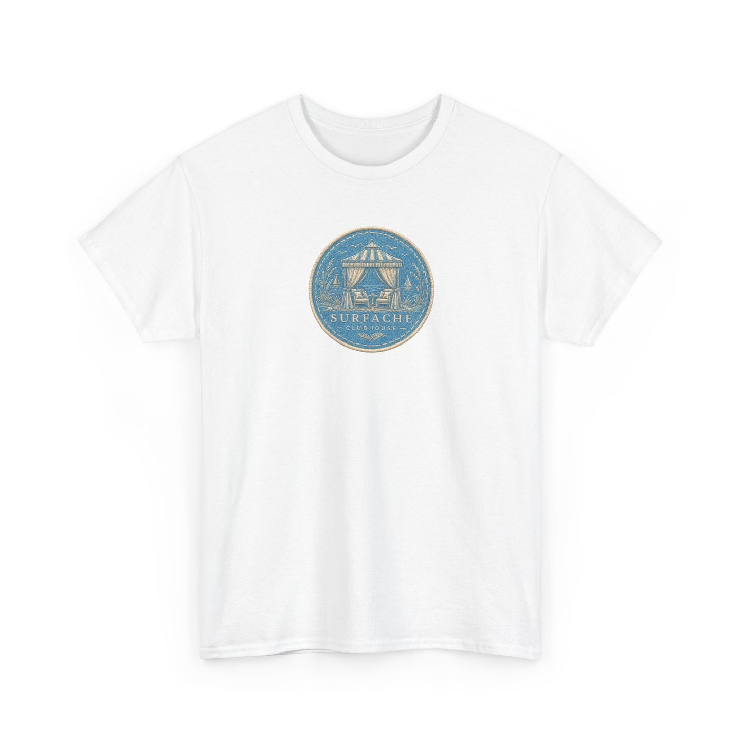 Surfache Cabana Club T‑Shirt – Tropical Beach Cabana Graphic Tee
