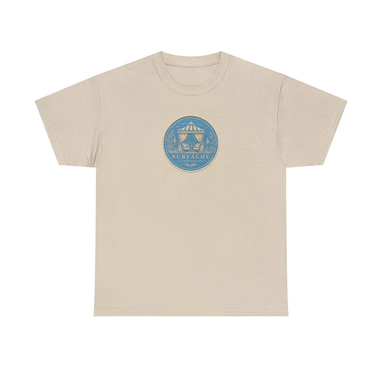 Surfache Cabana Club T‑Shirt – Tropical Beach Cabana Graphic Tee