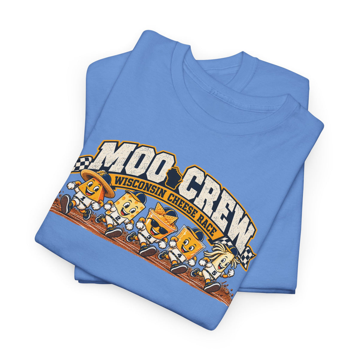 Moo Crew Cheese Race Baseball T-Shirt
