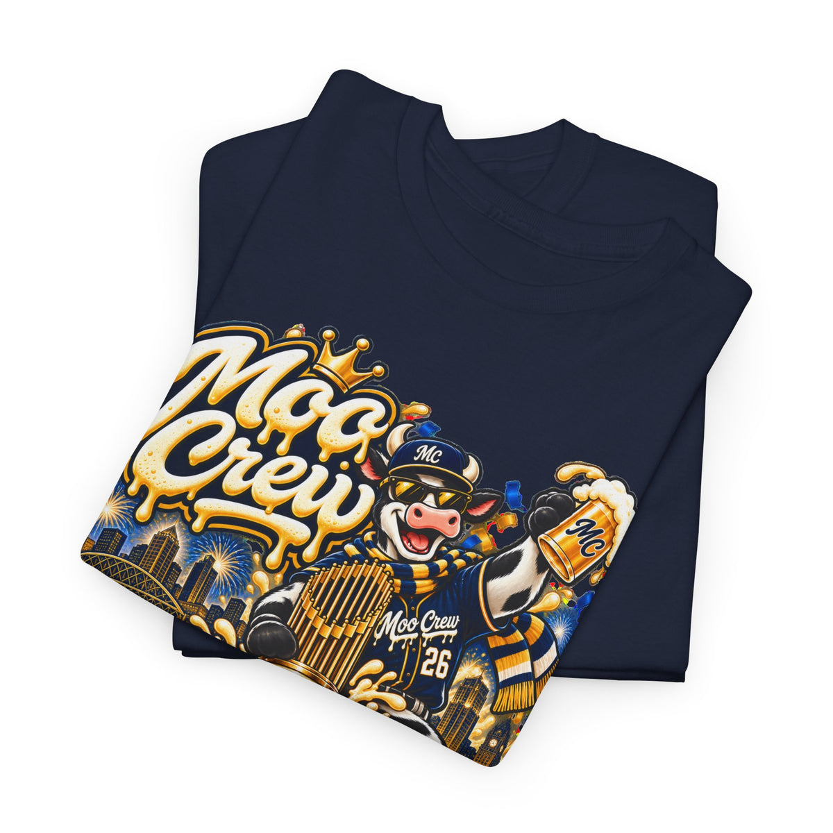 Moo Crew World Series Champions Baseball T-Shirt