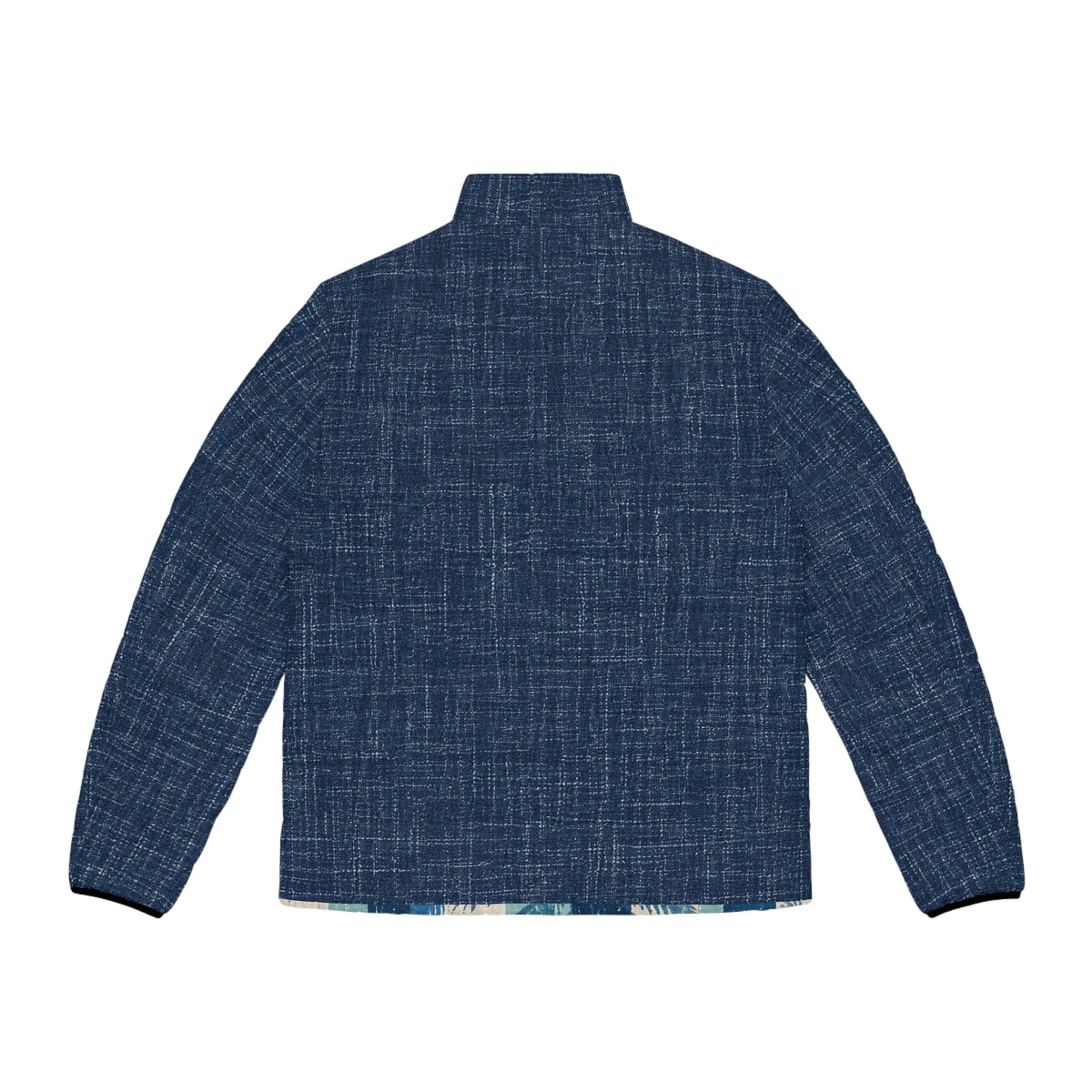Men’s Navy Textured Puffer Jacket