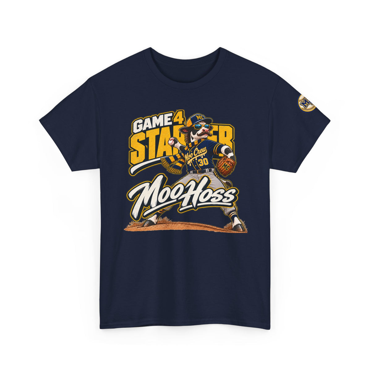 Moo Crew Game 4 Starter Baseball T-Shirt – Moo Hoss