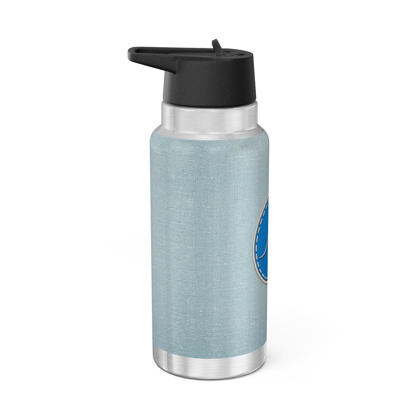 32oz Wave Stainless Steel Tumbler – Ocean Blue Travel Bottle