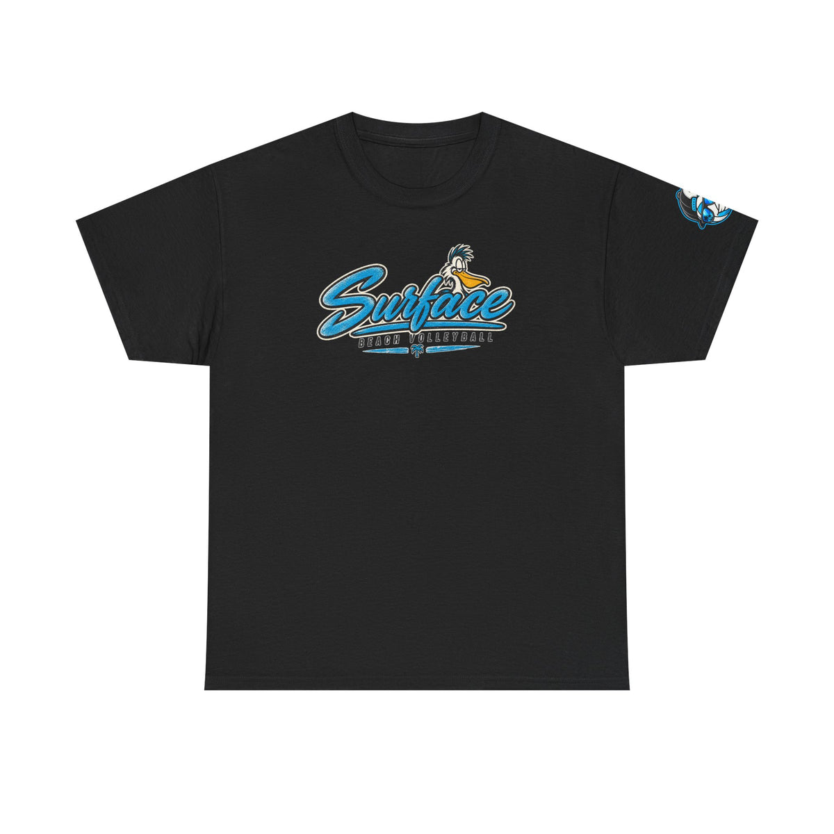 Surface Mascot T-Shirt — Retro Beach Surf Logo Tee
