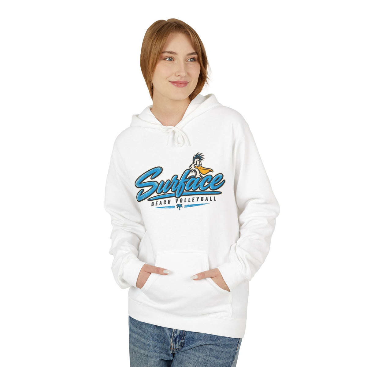 Surface Beach Volleyball Hoodie — Coastal Team Logo Pullover