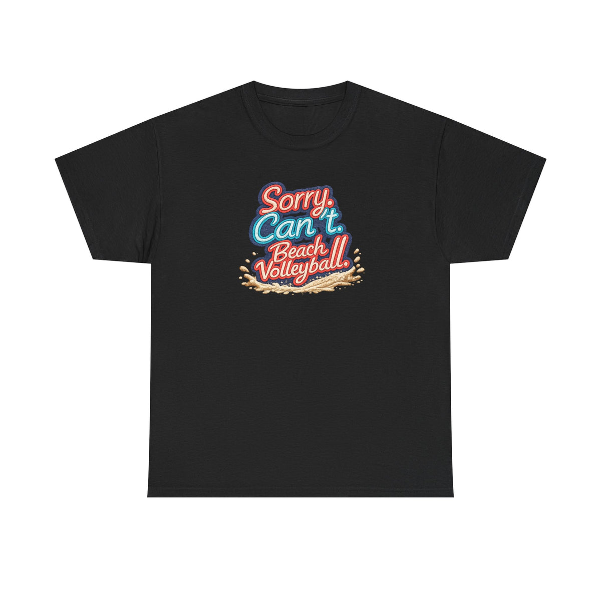 Beach Volleyball Tee — "Sorry, Can't. I’ve Got Beach Volleyball" Retro Graphic