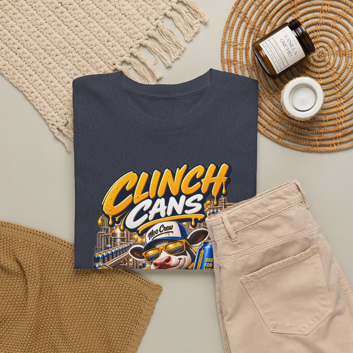Moo Crew Clinch Cans World Series Champs Baseball Graphic Tee