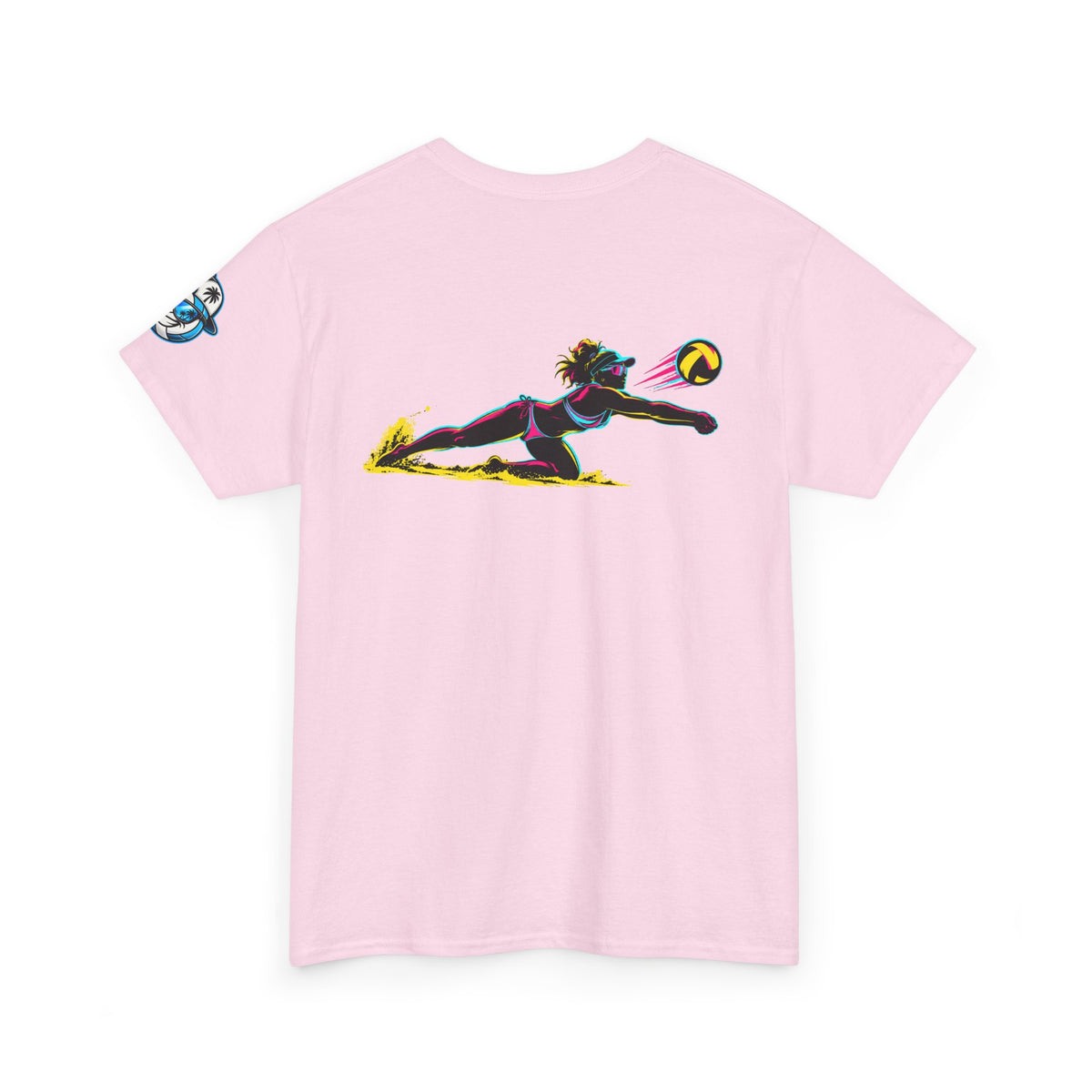 Beach Volleyball Tee — "Surface" Club Surf Sun Graphic Shirt