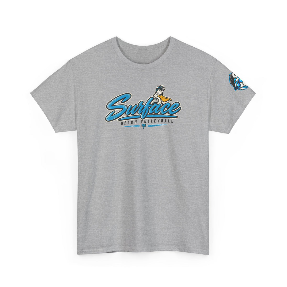 Surface Mascot T-Shirt — Retro Beach Surf Logo Tee