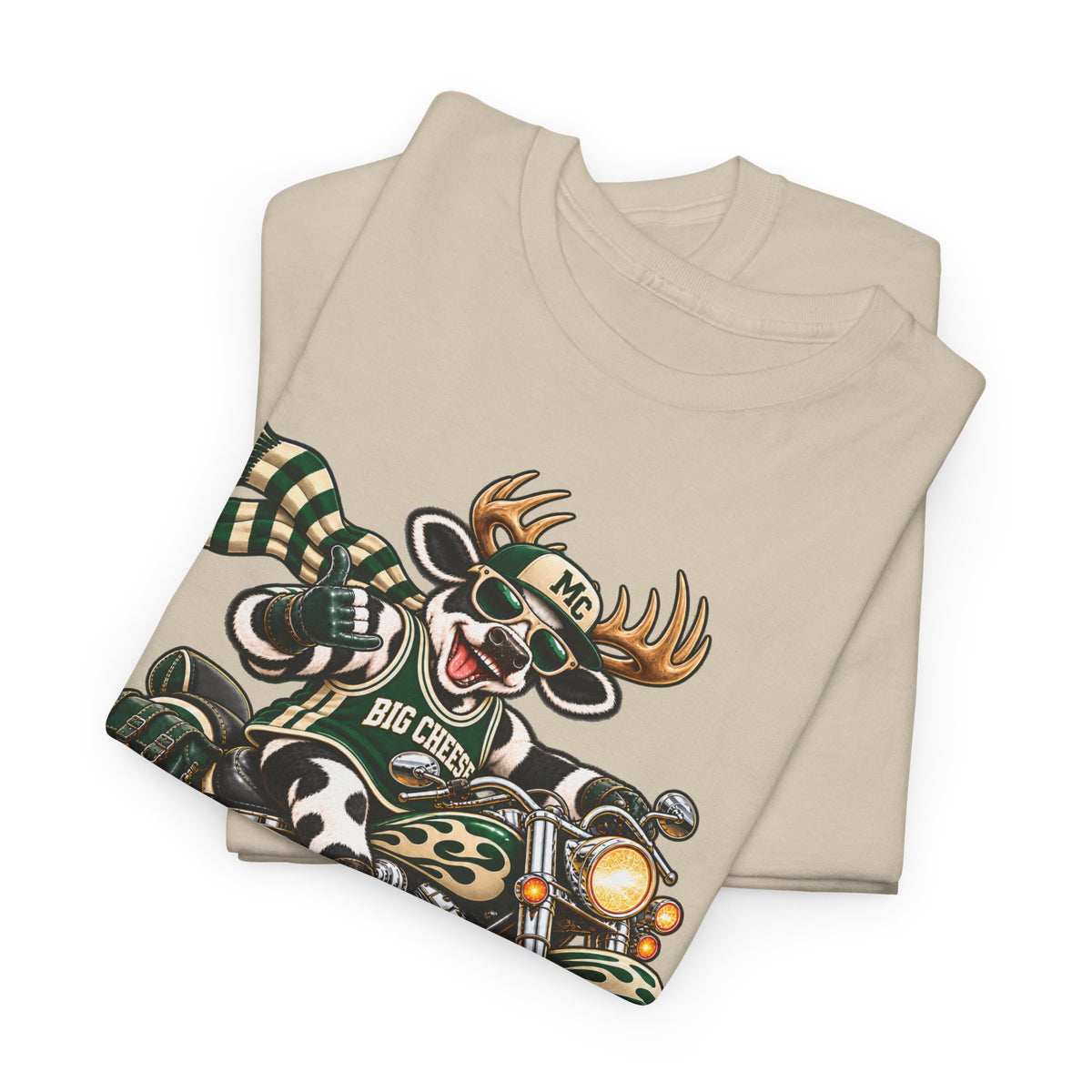 Moo Crew The Big Cheese Retro WI Teams Graphic Tee