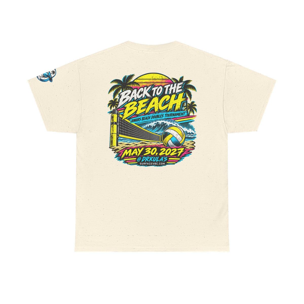 Back to the Beach — Retro Beach Volleyball Tournament Tee