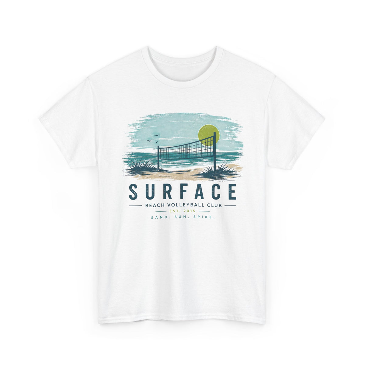 Surface Beach Volleyball Club T-Shirt – Vintage Coastal Volleyball Tee