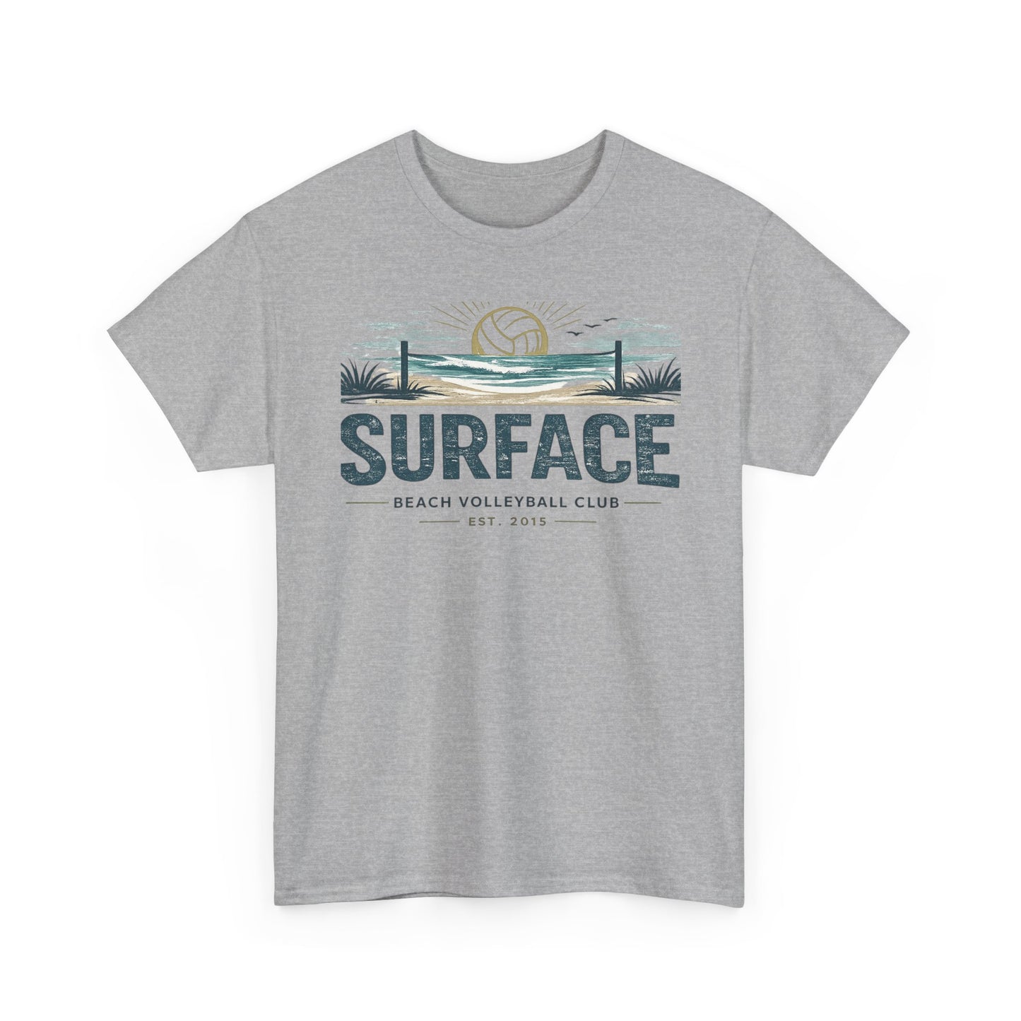 Surface Beach Volleyball Club T-Shirt — Vintage Coastal Volleyball Tee