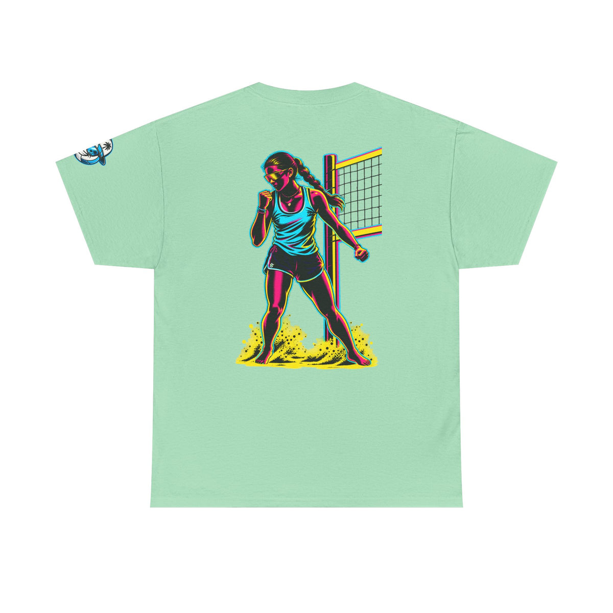 Beach Volleyball Tee — "Surface" Club Graphic T-Shirt