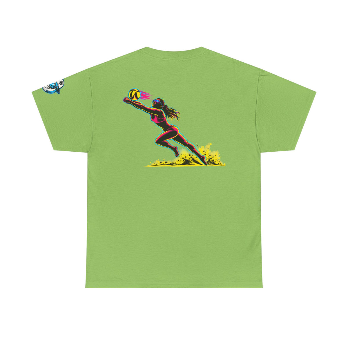 Beach Volleyball Tee — "Surface" Sunset Surface Club Graphic T-Shirt