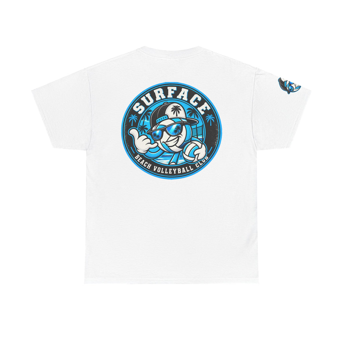 Surface Beach Volleyball Tee — 'Surface' Retro Palm Logo T-Shirt