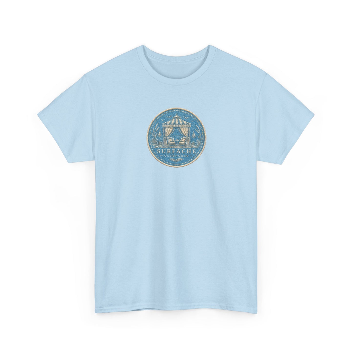 Surfache Cabana Club T‑Shirt – Tropical Beach Cabana Graphic Tee