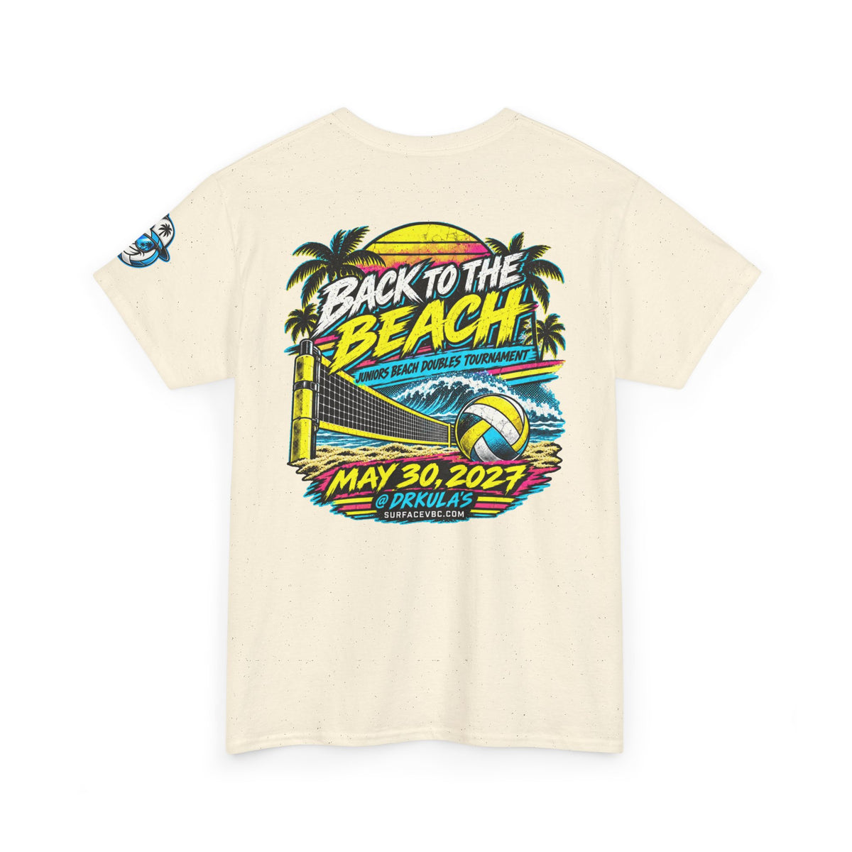 Back to the Beach — Retro Beach Volleyball Tournament Tee