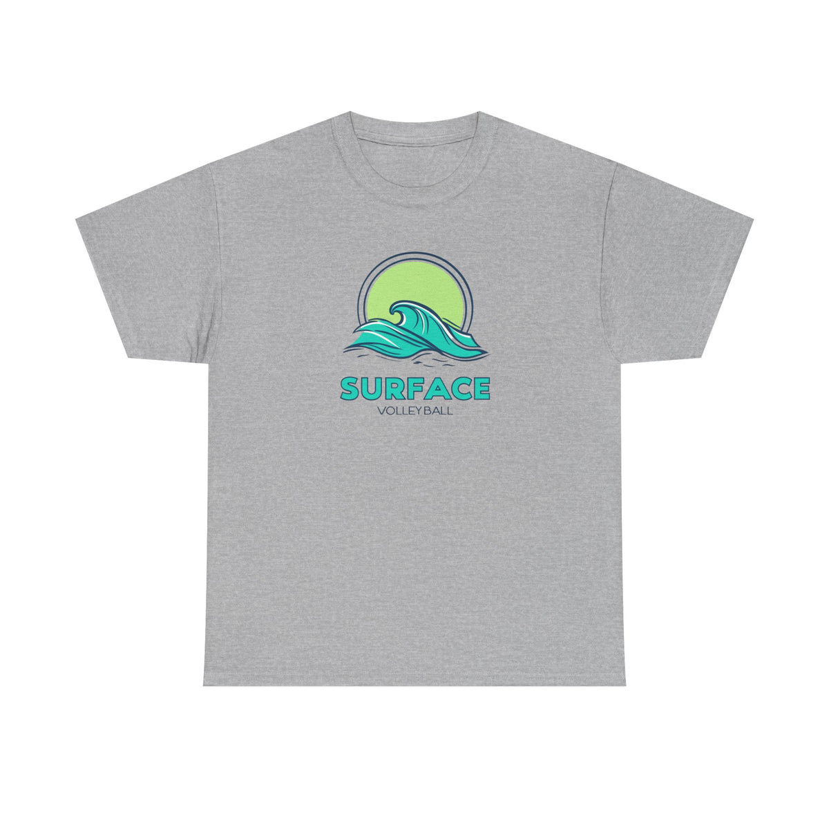 Surface Volleyball Tee — Retro Wave Surf Logo T‑Shirt
