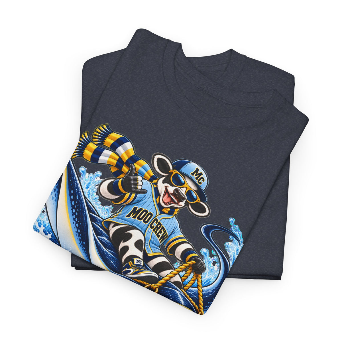 Moo Crew In 4 Retro WI Teams Graphic Tee
