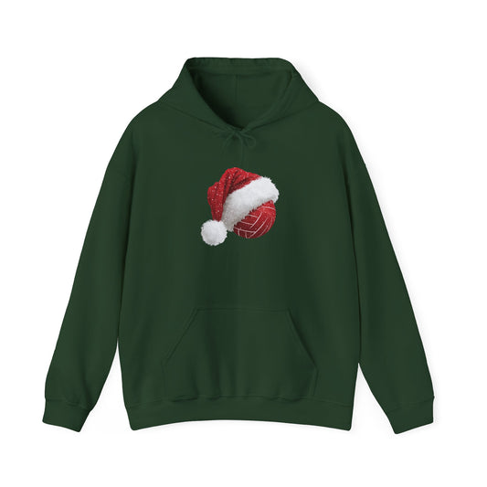 Volleyball Santa Hat Christmas Hoodie – Holiday Volleyball Sweatshirt