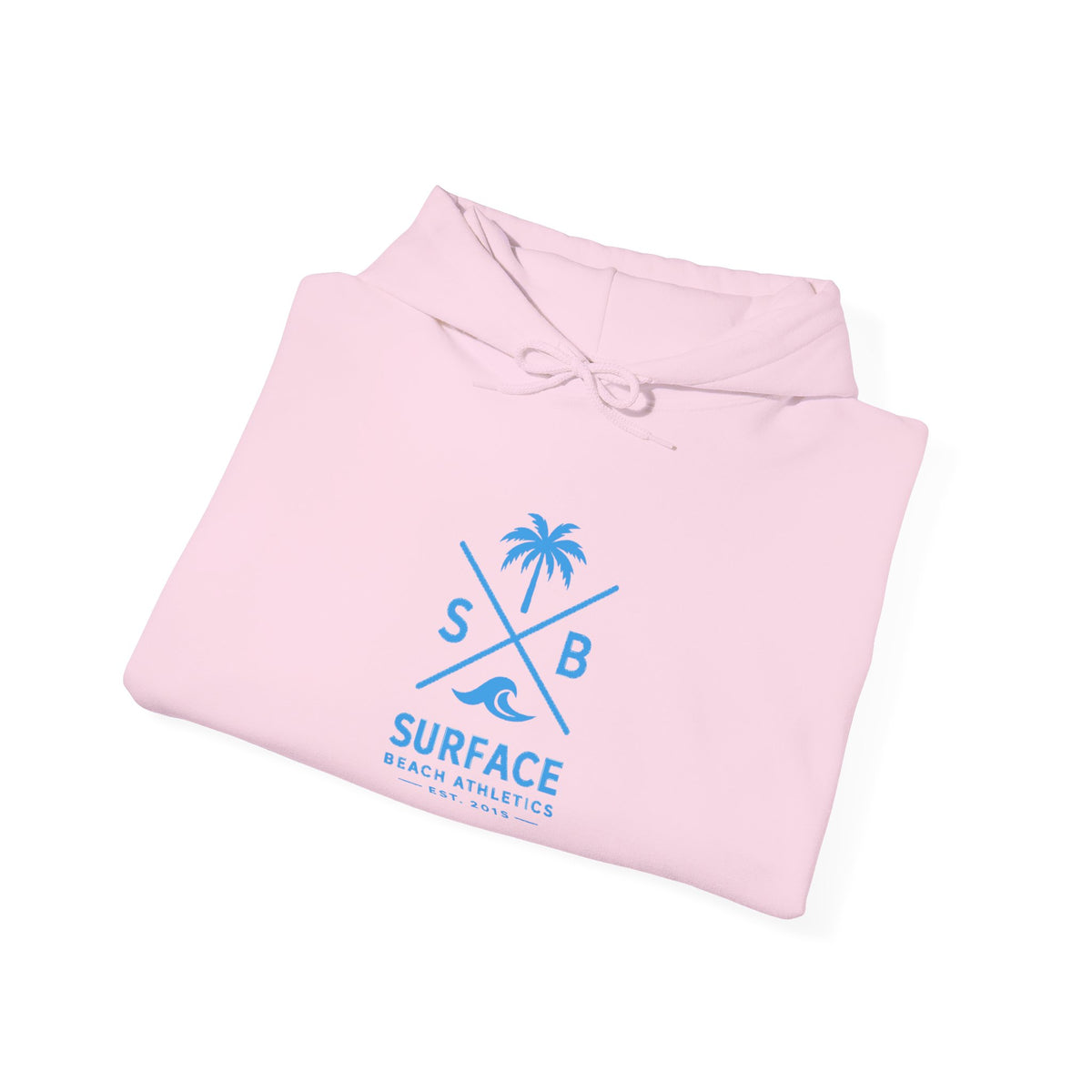Surface Beach Athletics Hoodie — Palm Tree Surf Logo Pullover