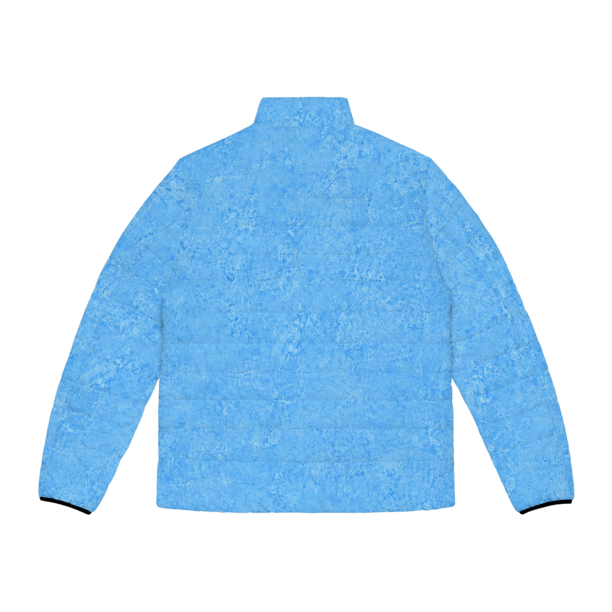 Moo Crew Call The Herd Puffer Men’s Abstract Blue Printed Puffer Jacket