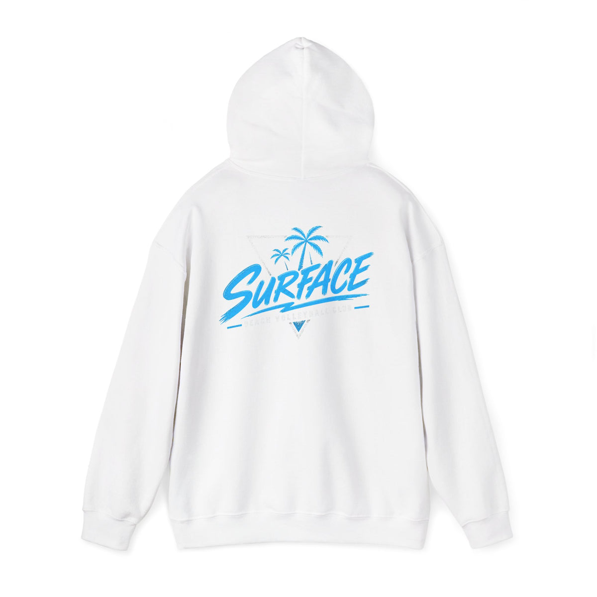 Surface Palm Tree Hoodie — Retro Beach Surf Graphic Hoodie