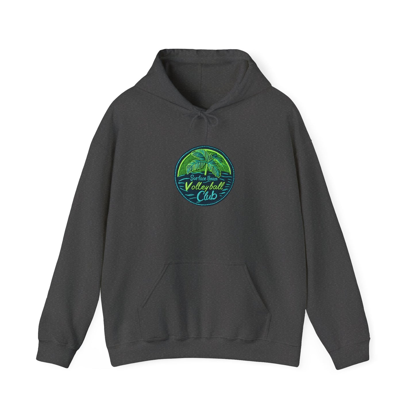 Palm Icon Surface Beach Volleyball Unisex Heavy Blend™ Hooded Sweatshirt