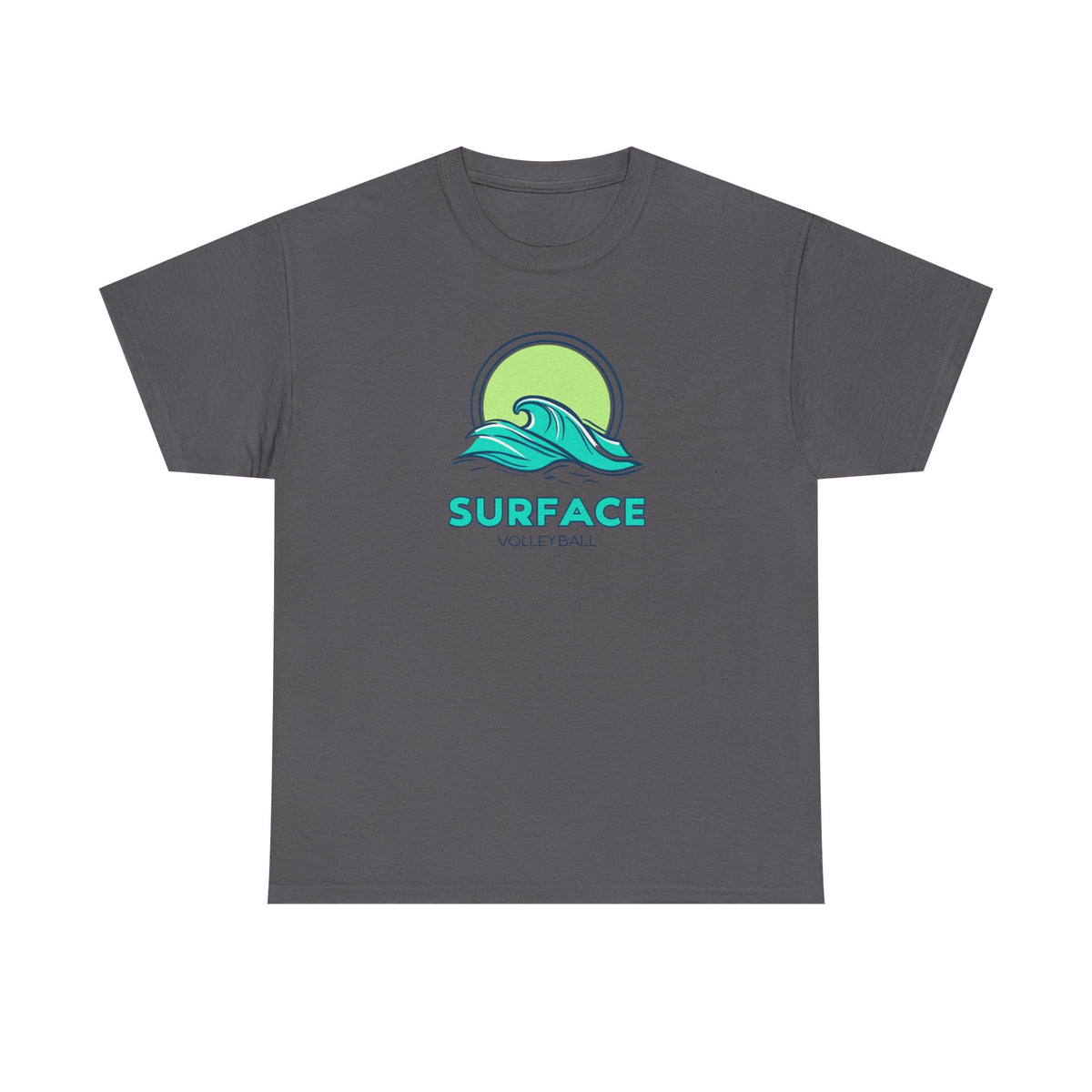 Surface Volleyball Tee — Retro Wave Surf Logo T‑Shirt