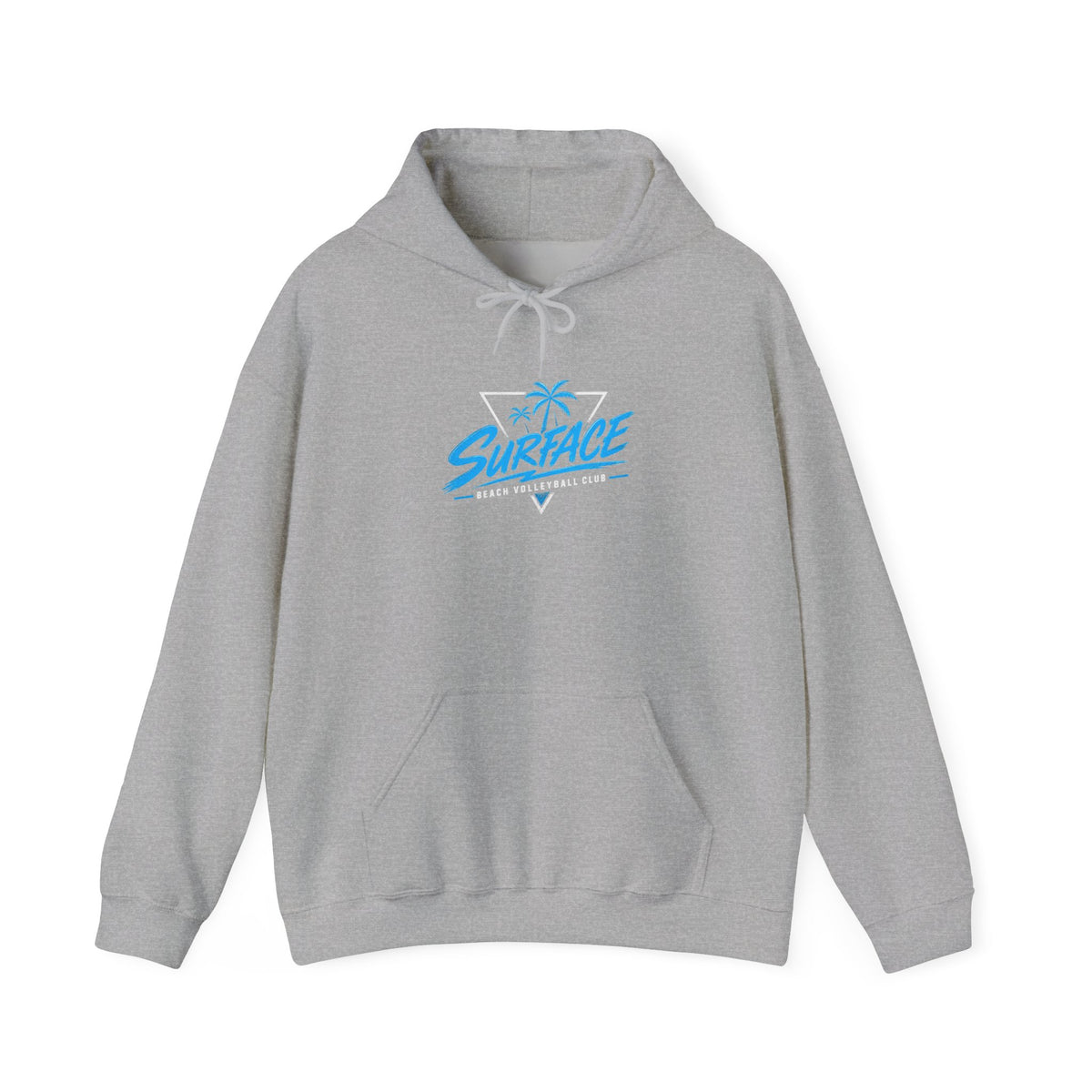 Surface Palm Tree Hoodie — Retro Beach Surf Graphic Hoodie
