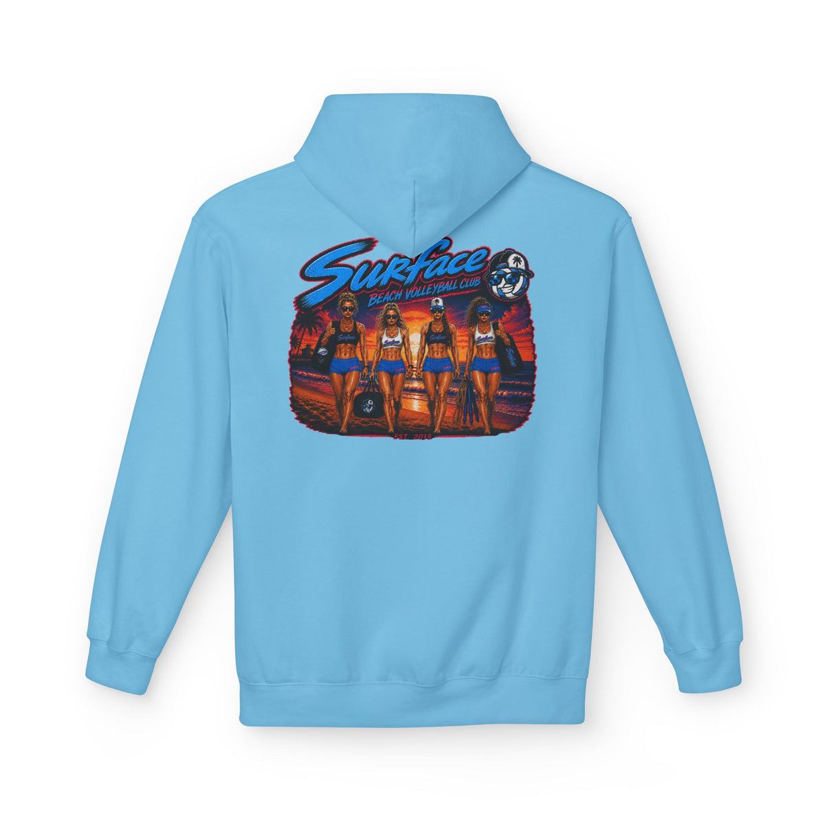 Surface Beach Volleyball Hoodie —Sunset Nights Pullover