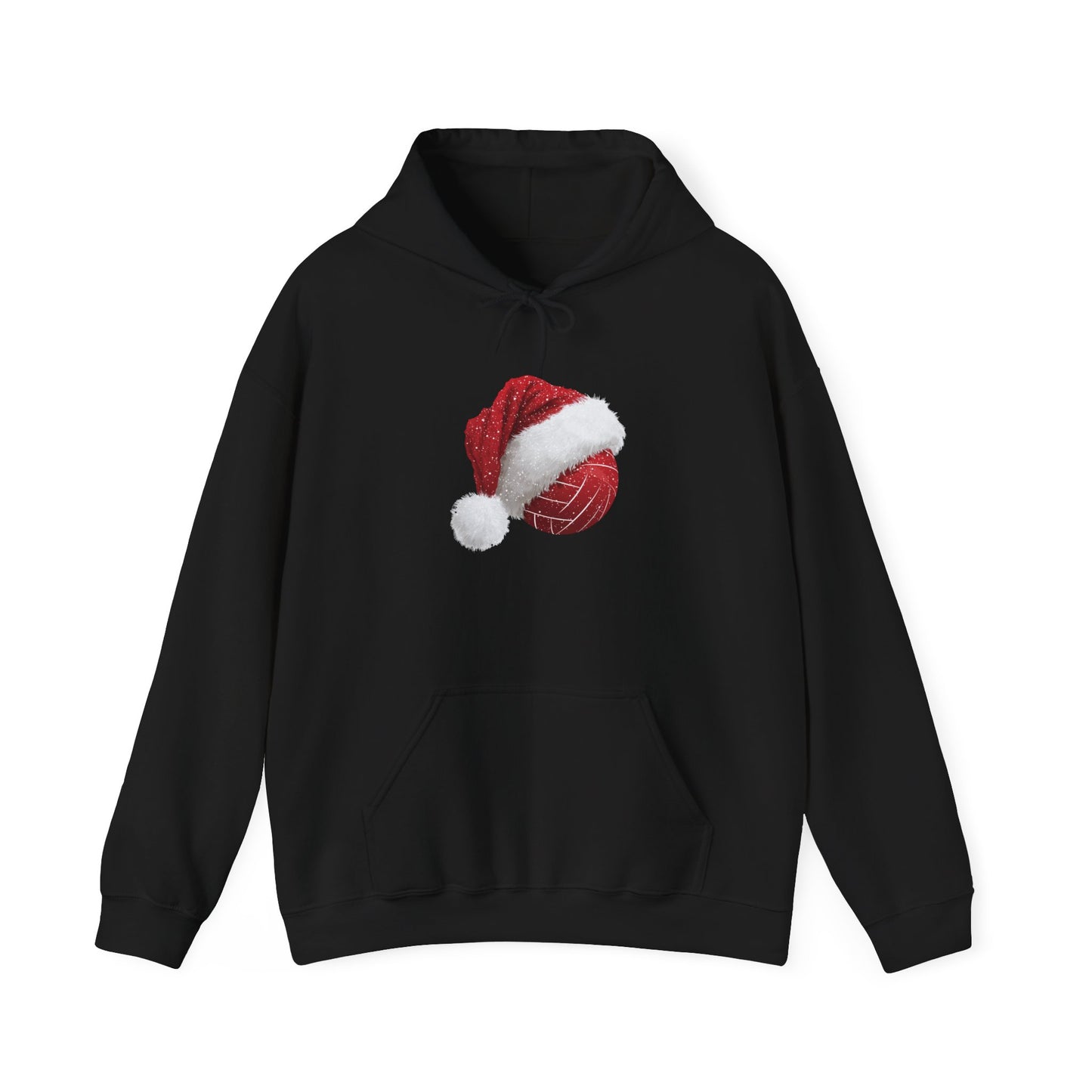 Volleyball Santa Hat Christmas Hoodie – Holiday Volleyball Sweatshirt