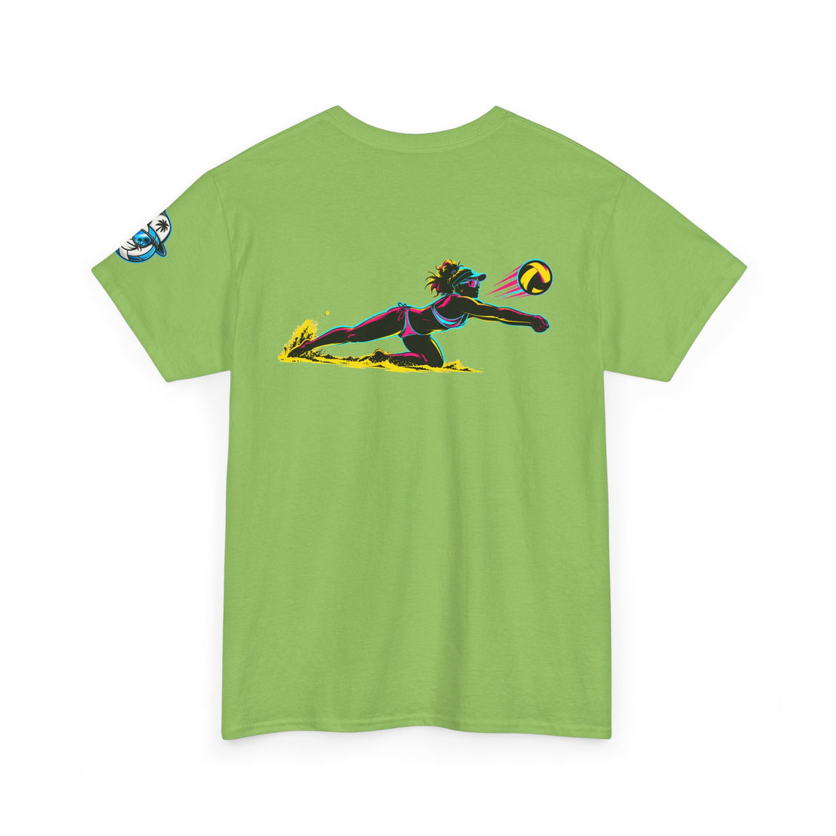 Beach Volleyball Tee — "Surface" Club Surf Sun Graphic Shirt