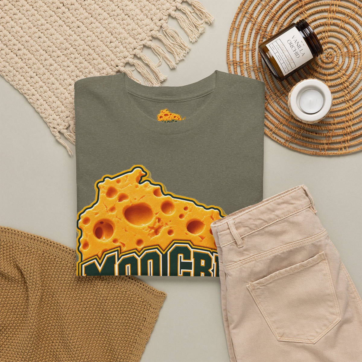 Moo Crew Cheese State Graphic T-Shirt