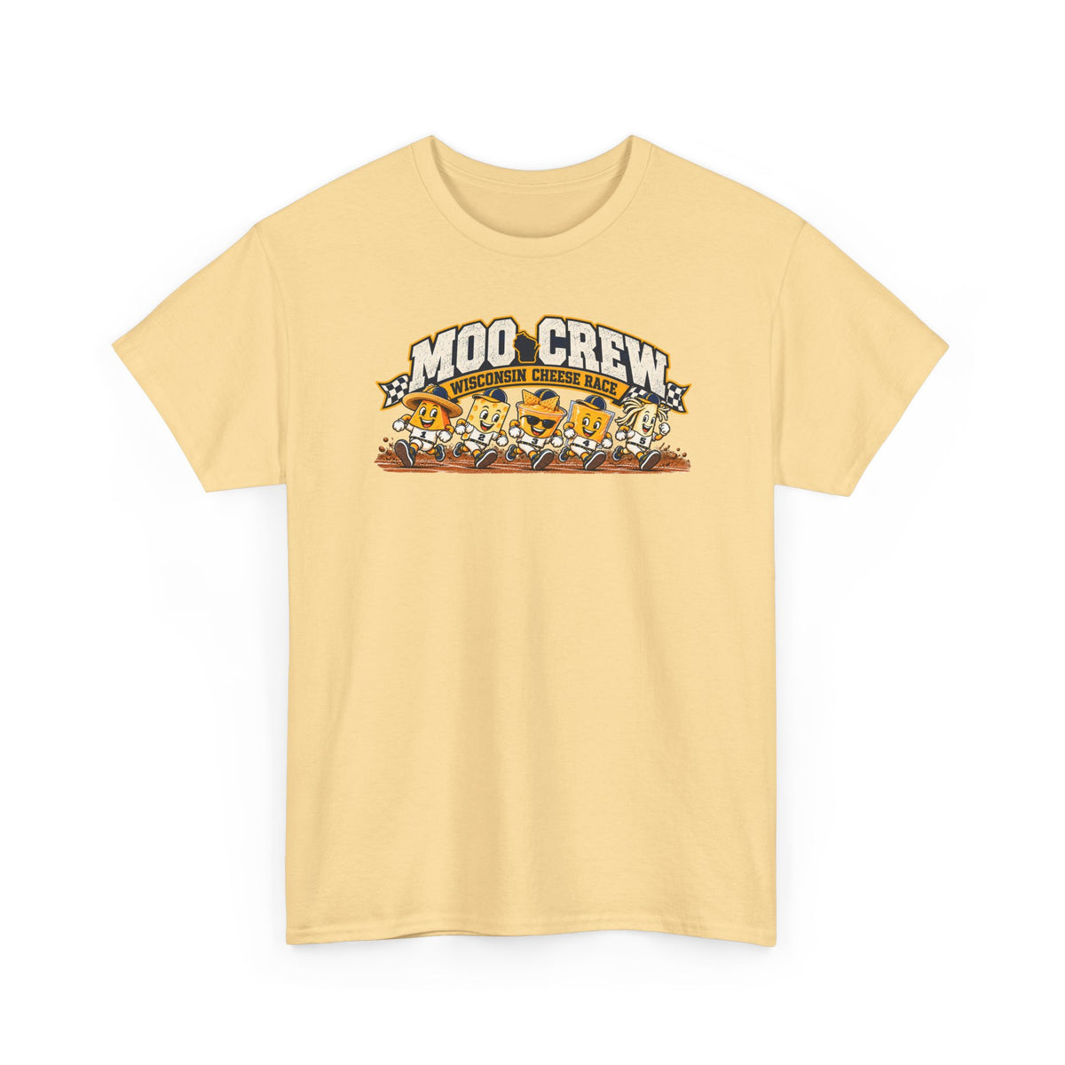 Moo Crew Cheese Race Baseball T-Shirt