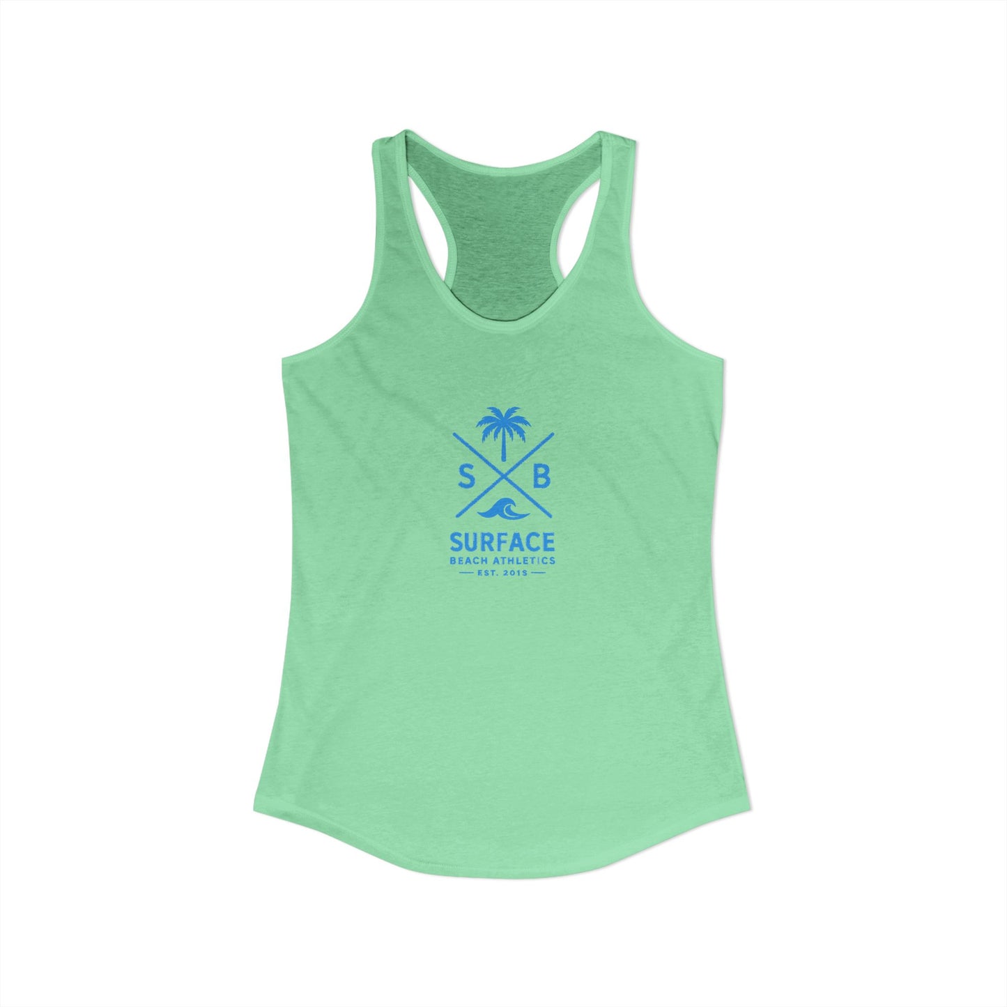 Surface Beach Volleyball Club Women's Racerback Tank - Cross logo