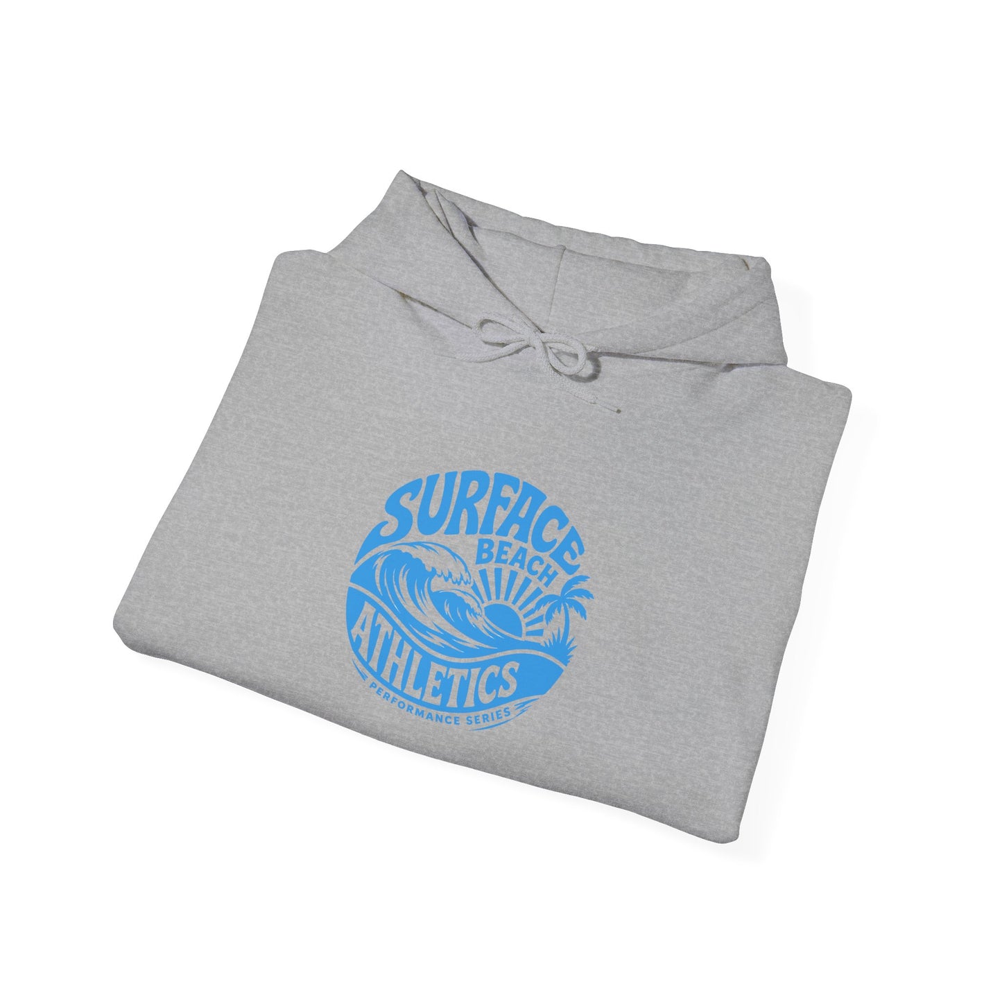 Surface Beach Athletics Hoodie — Coastal Wave Surf Club Sweatshirt