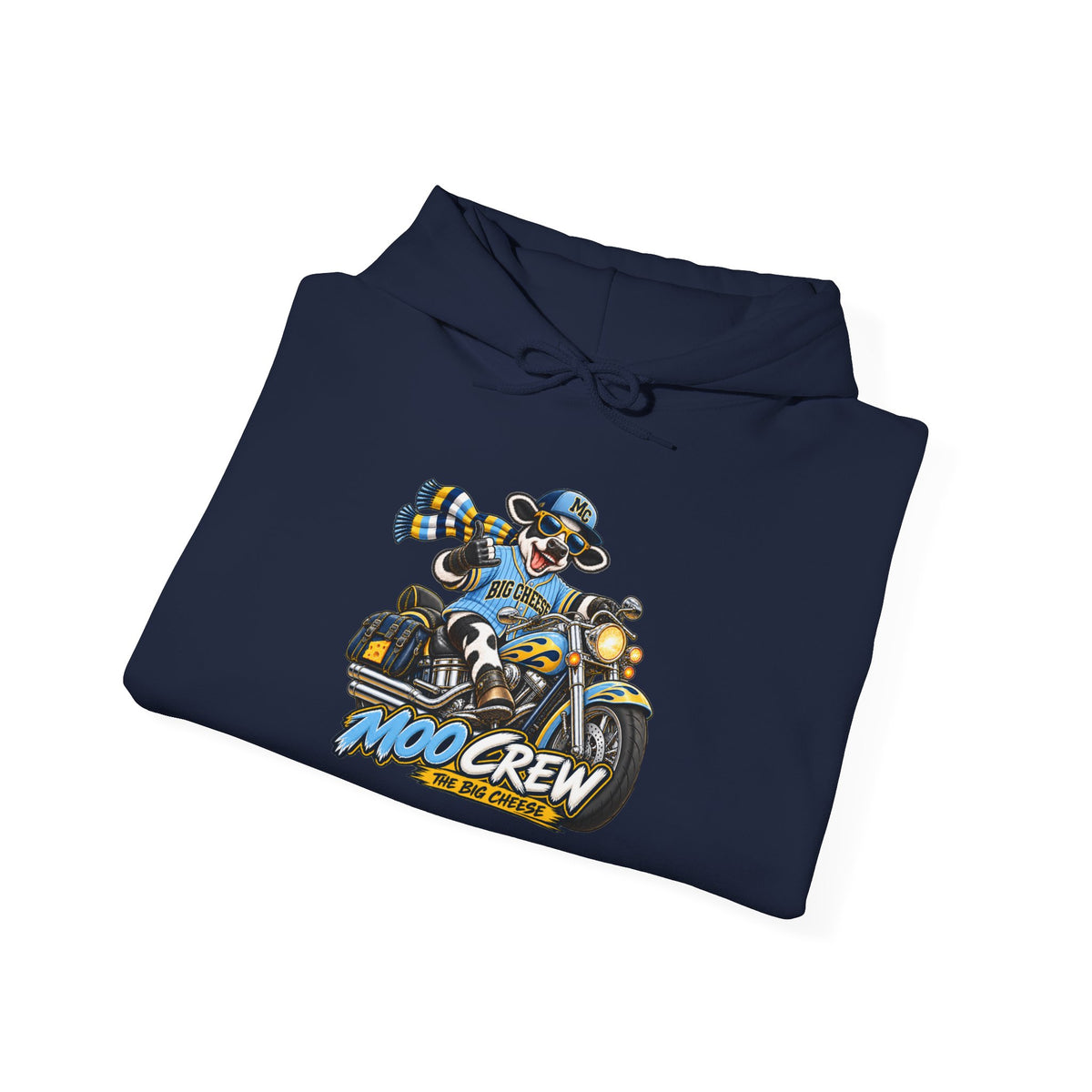 Moto Crew Motorcycle Graphic Hoodie”The Big Cheese”