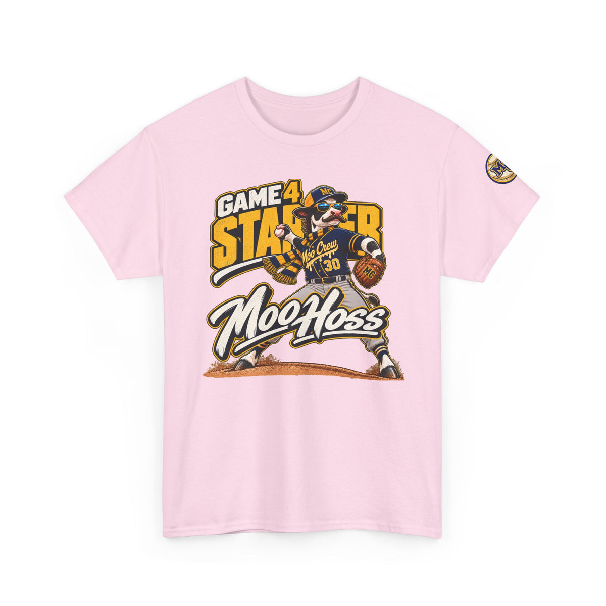 Moo Crew Game 4 Starter Baseball T-Shirt – Moo Hoss