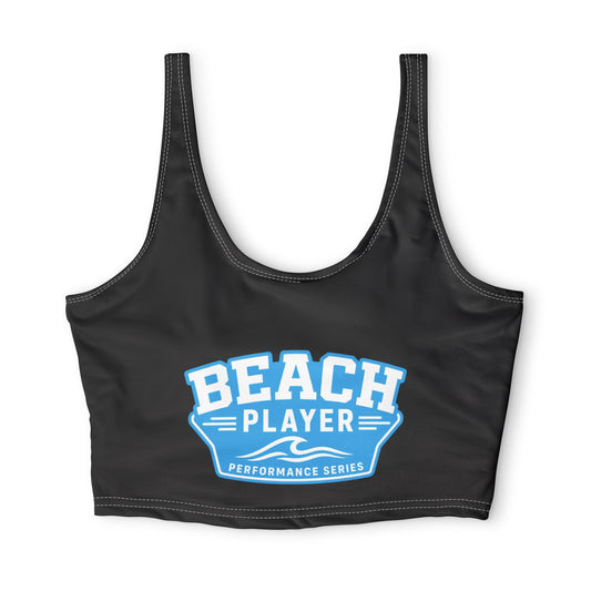 Beach Player Sports Bra — Performance Coastal Workout Top