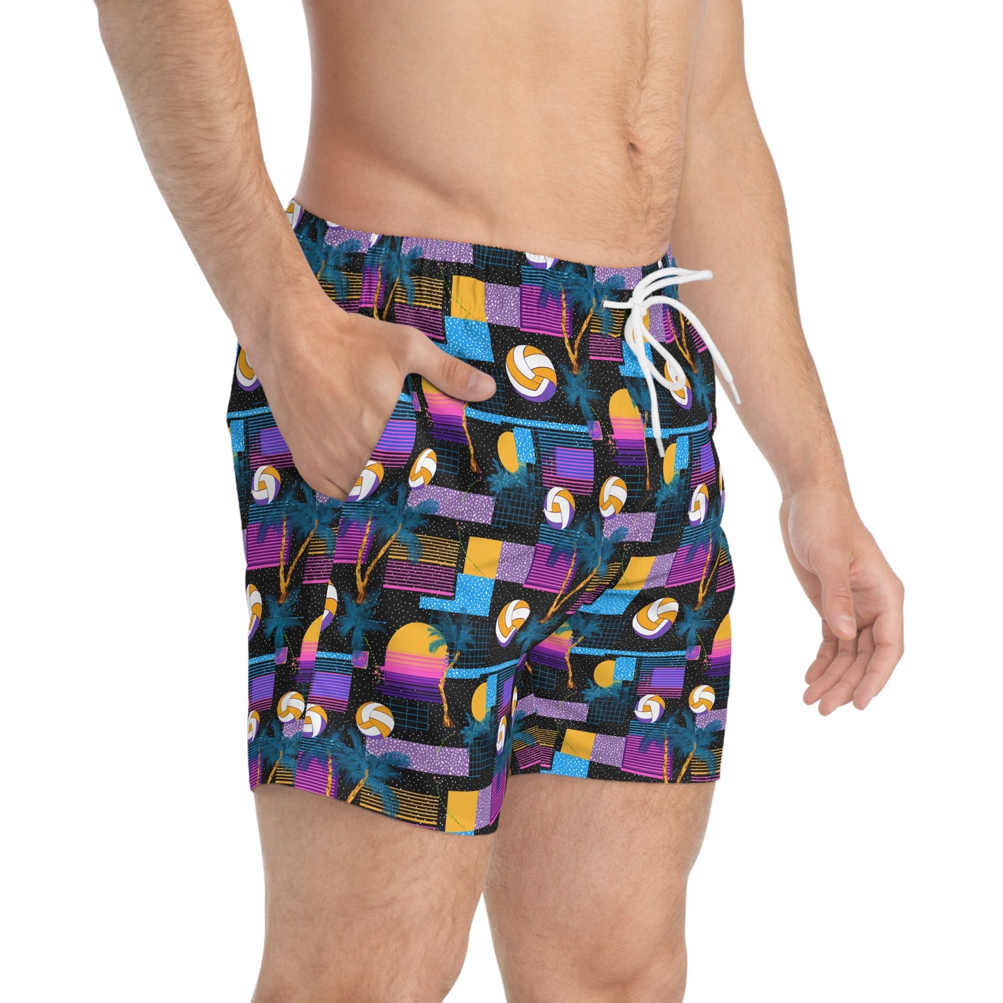 Mascot Surface Beach Volleyball Club Modern Swim Trunks